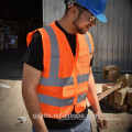 Wholesale High Visibility Safety Reflective Vest ANSI 107 100% Polyester Mesh Hi Vis Workwear Jacket